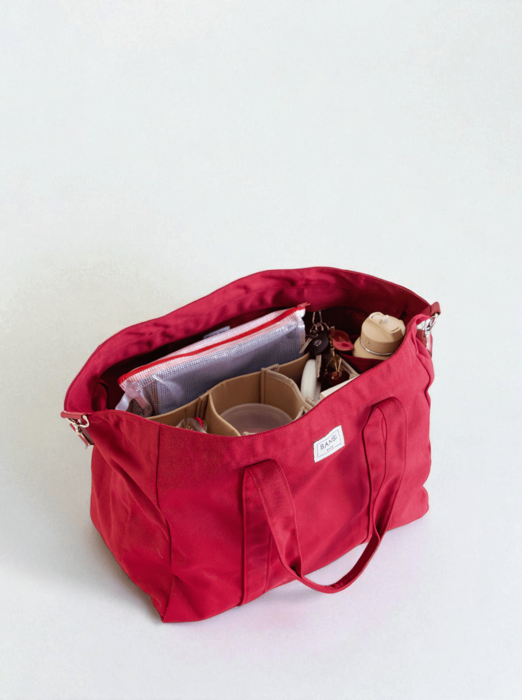 COMING SOON The Essential Bambi Bag Cherry Red Tote - Bambi Bags