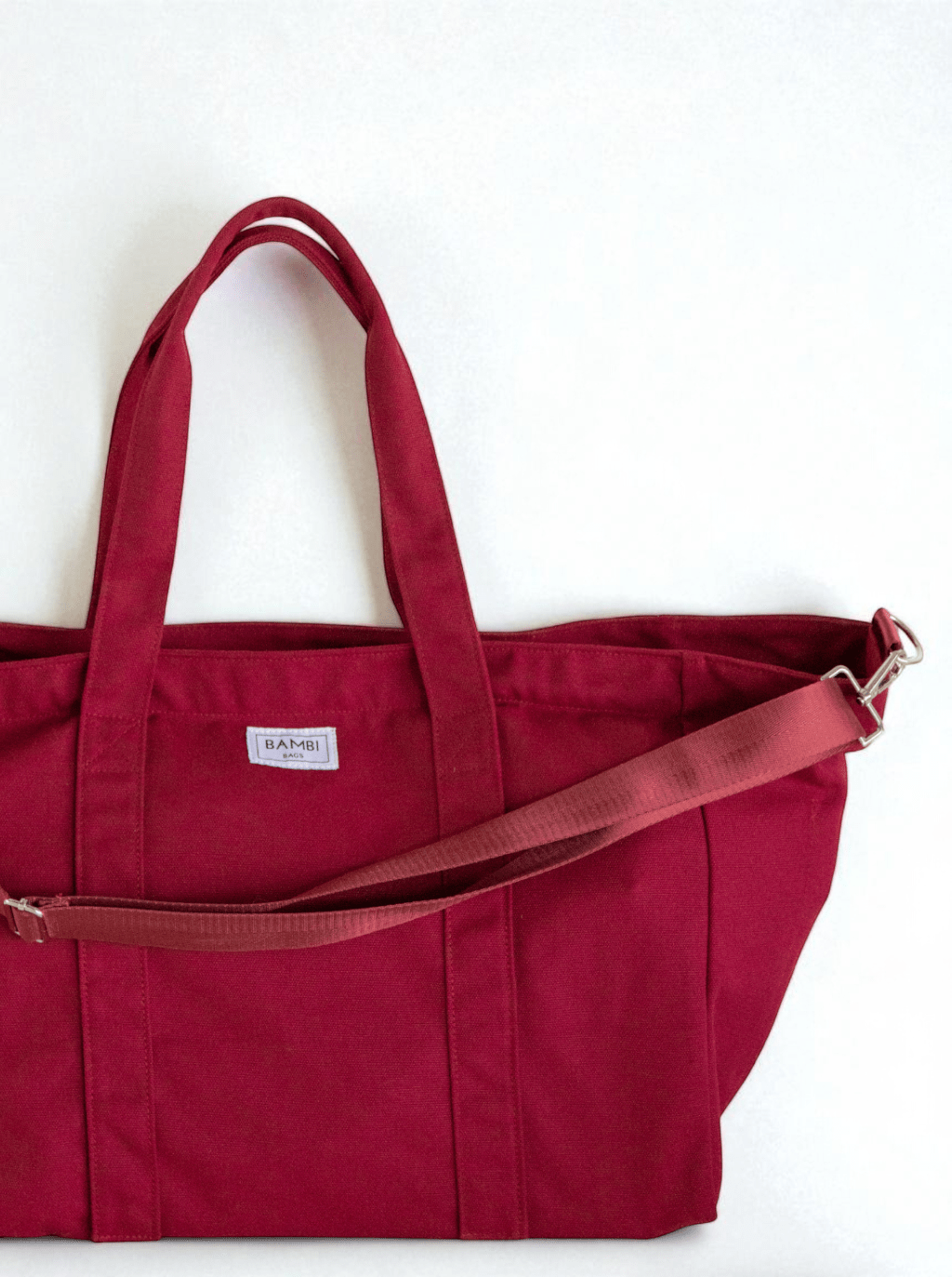 COMING SOON The Essential Bambi Bag Cherry Red Tote - Bambi Bags
