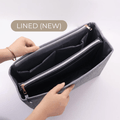 (NEW) Everyday Grey Organisable Lined Insert - Bambi Bags