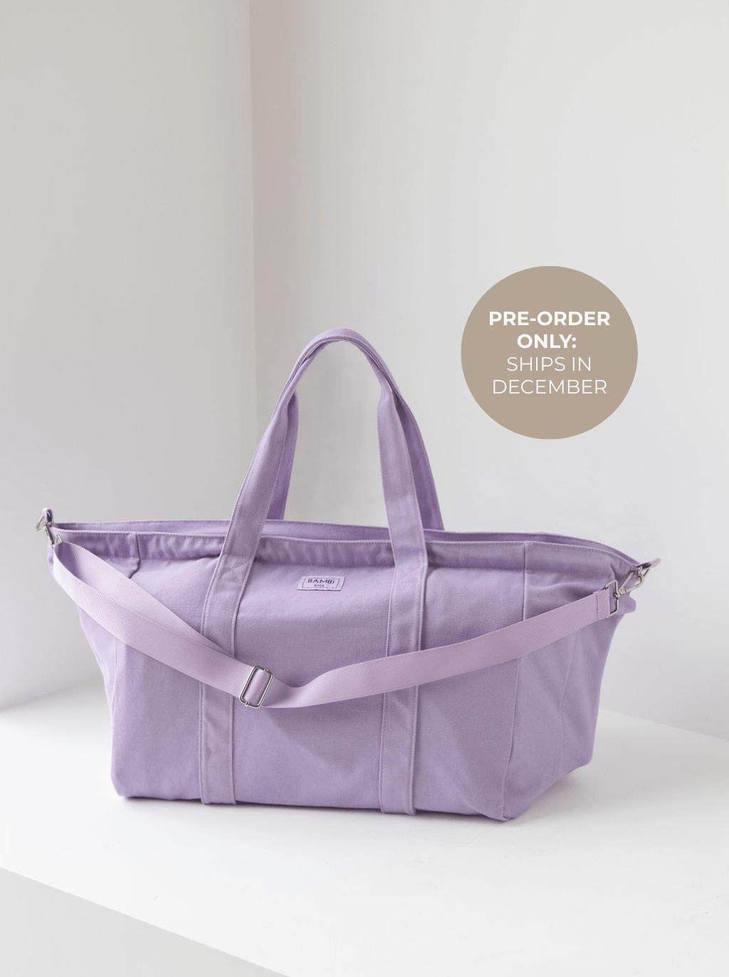PRE - ORDER The Essential Bambi Bag Lilac Tote: Ships December - Bambi Bags