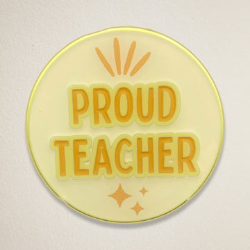 Proud Teacher Bright Pin - Bambi Bags