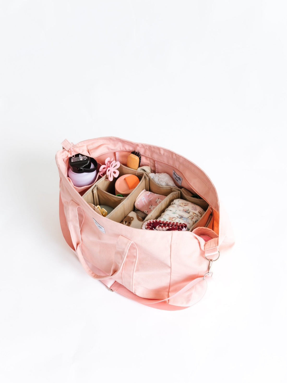 The Essential Bambi Bag Peach Pink with lined insert - Bambi Bags