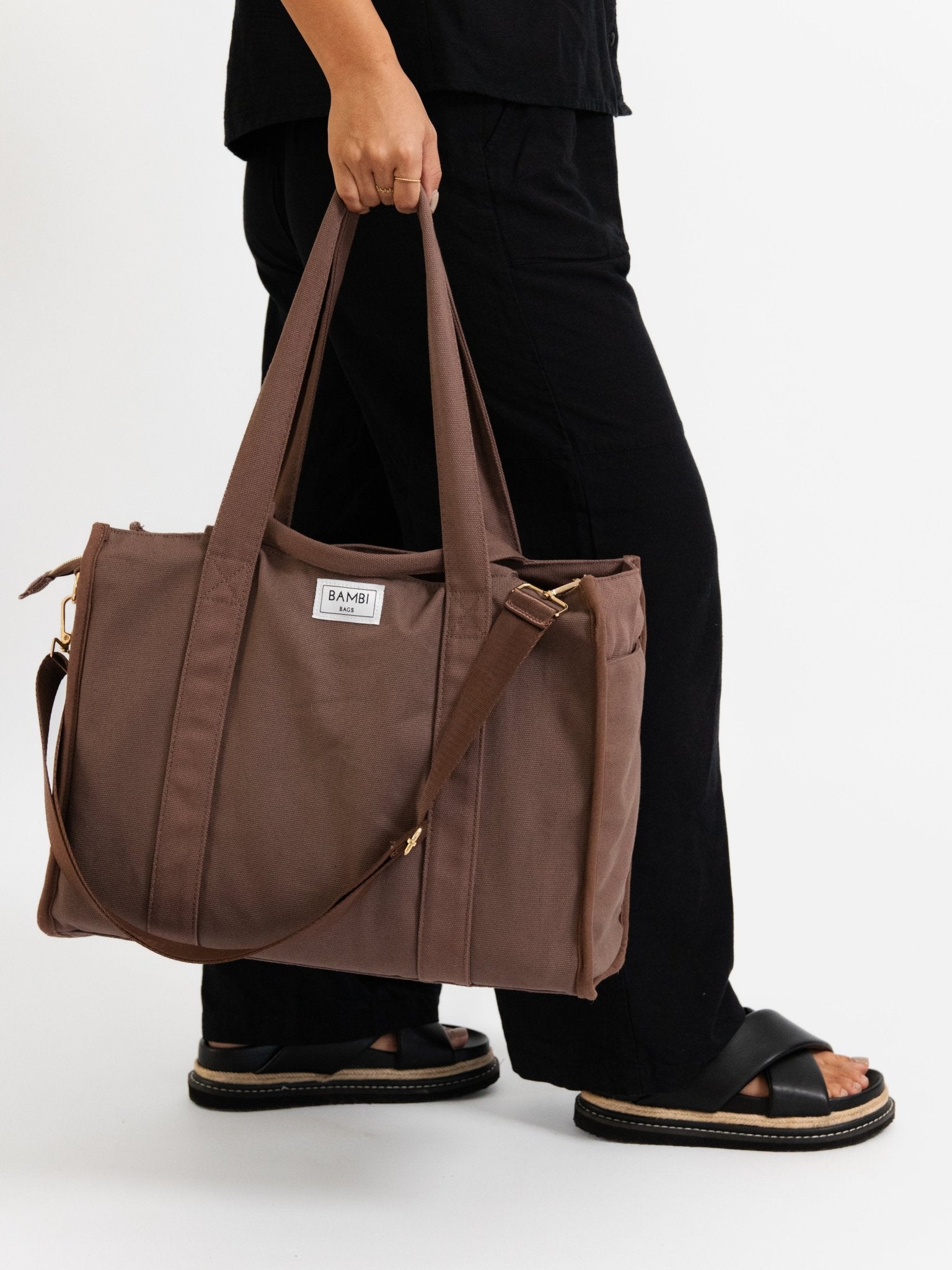 The Everyday Bambi Bag Coffee Brown with insert - Bambi Bags