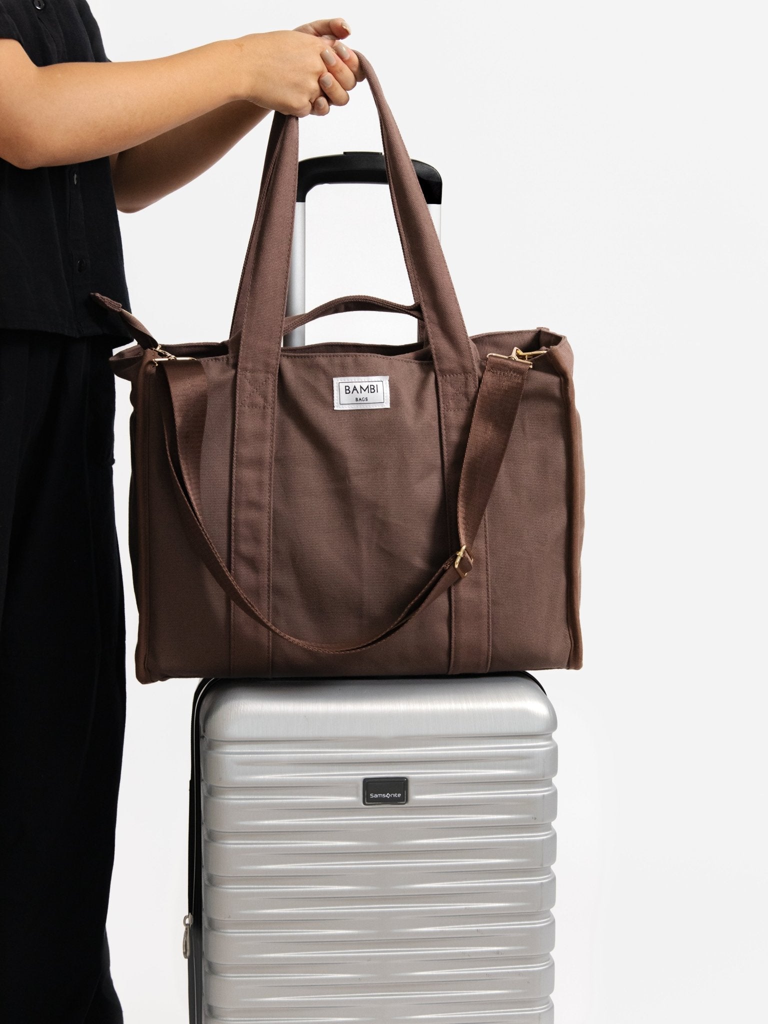 The Everyday Bambi Bag Coffee Brown with insert - Bambi Bags