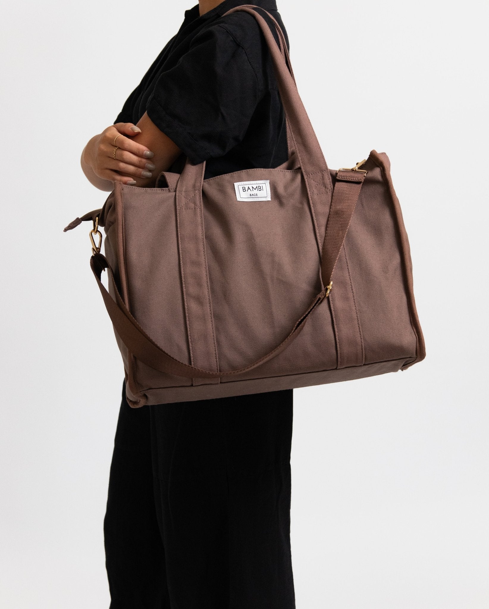 The Everyday Bambi Bag Coffee Brown with insert - Bambi Bags