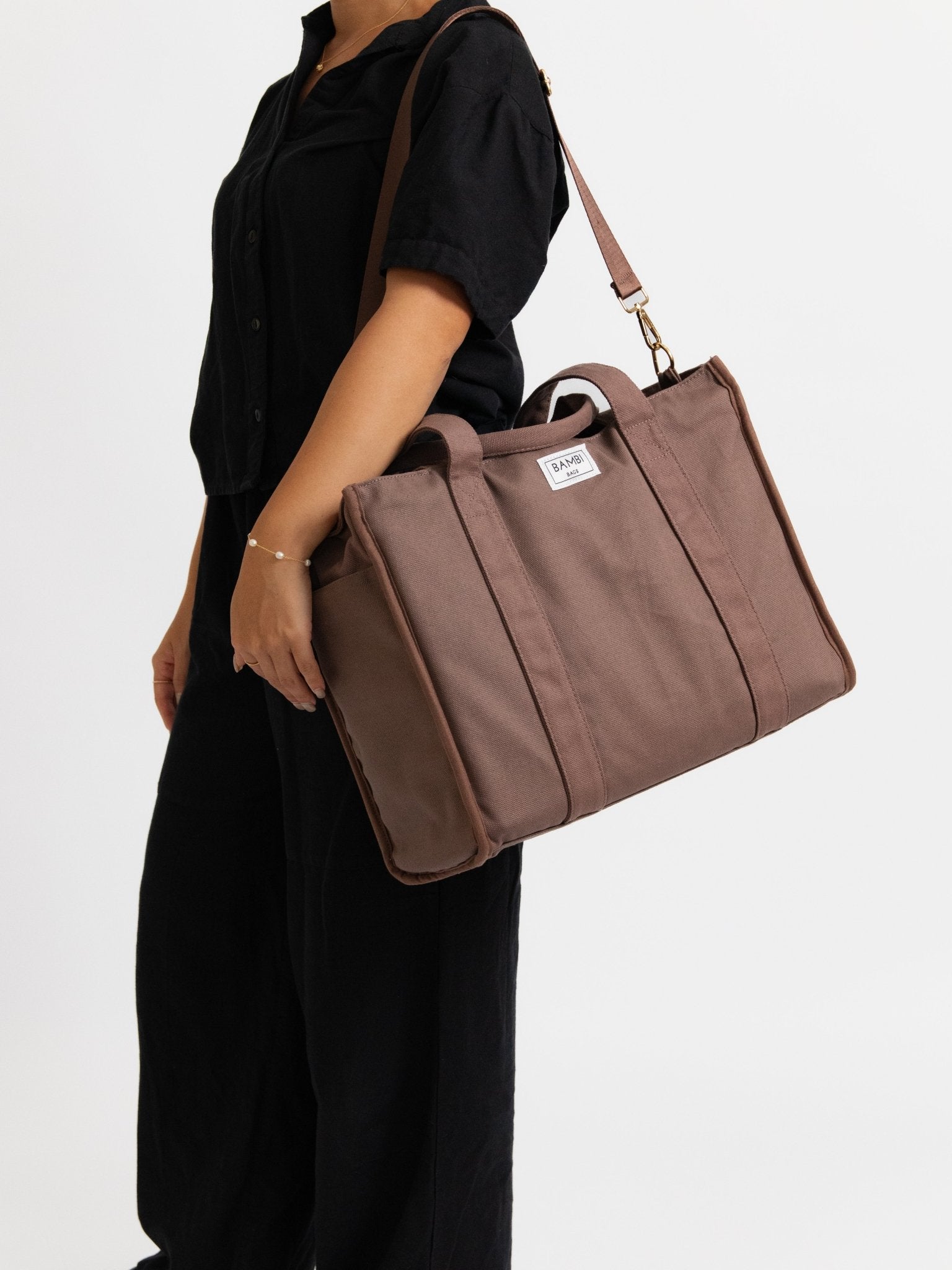 The Everyday Bambi Bag Coffee Brown with insert - Bambi Bags