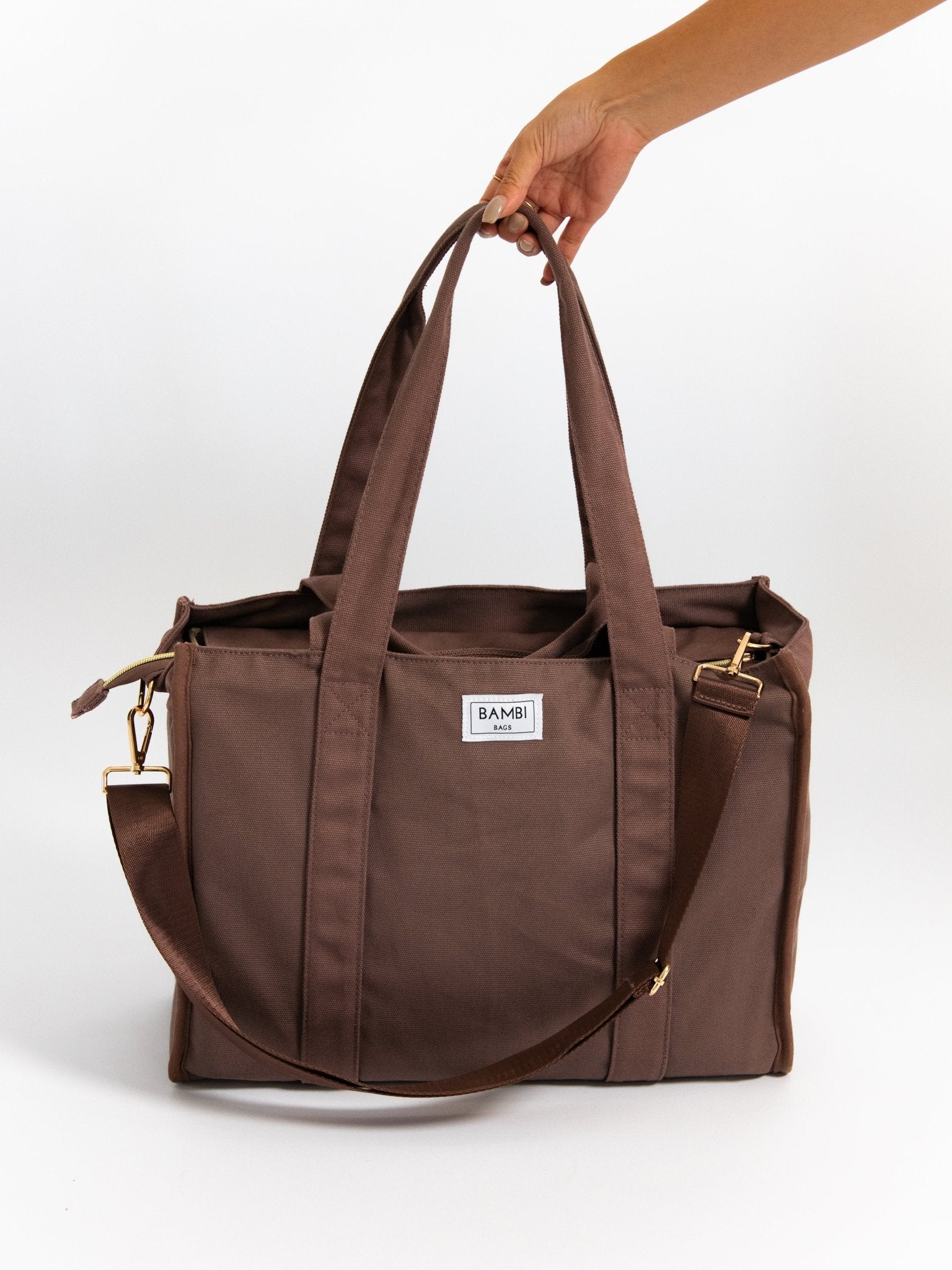 The Everyday Bambi Bag Coffee Brown with insert - Bambi Bags