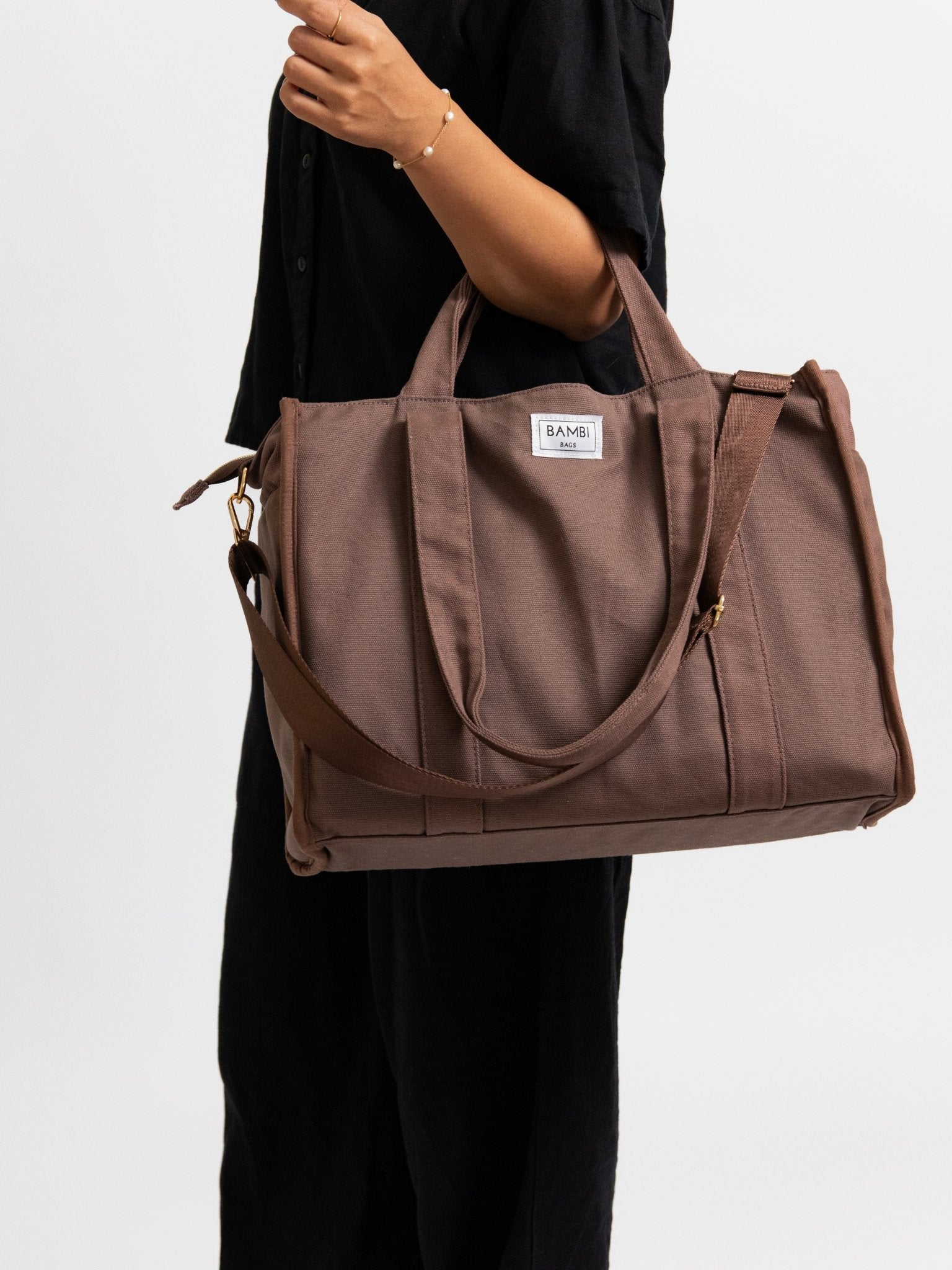 The Everyday Bambi Bag Coffee Brown with insert - Bambi Bags