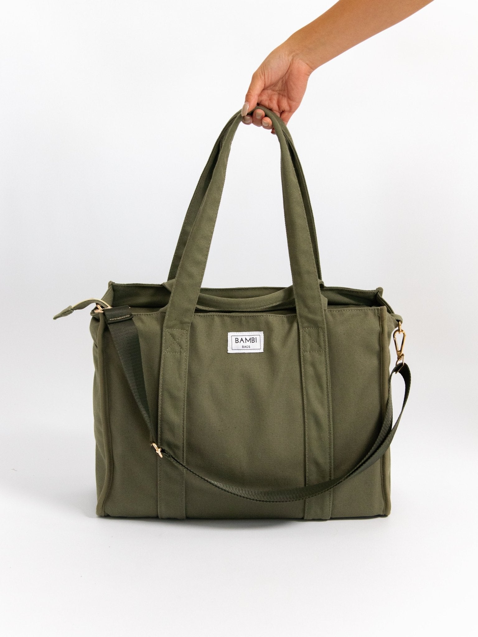 The Everyday Bambi Bag Olive Green with insert - Bambi Bags
