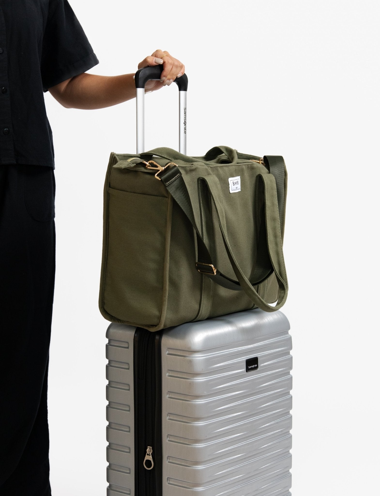 The Everyday Bambi Bag Olive Green with insert - Bambi Bags