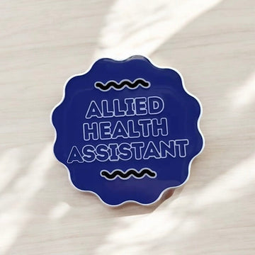 Allied Health Assistant Blue/White Pin - Bambi Bags