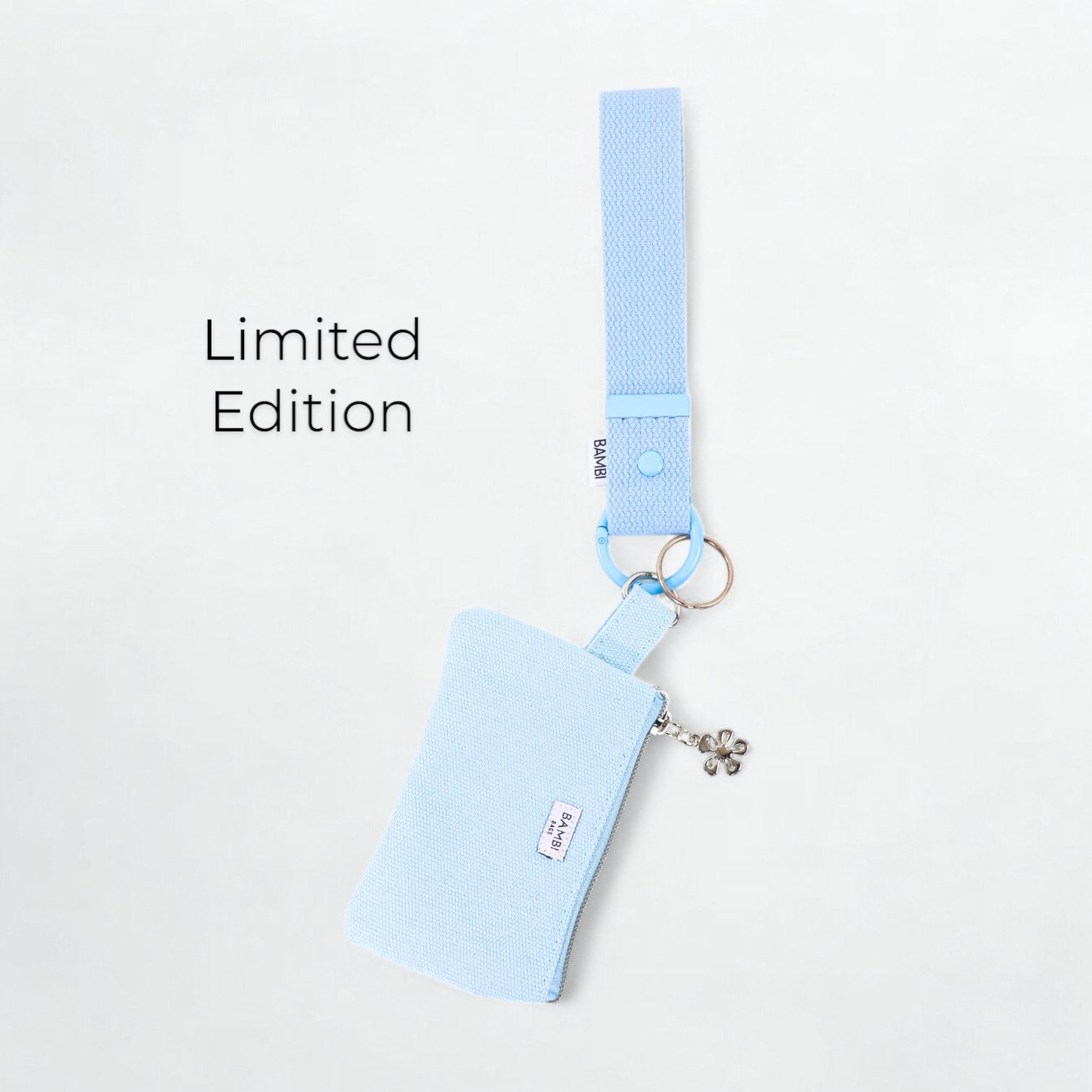 Bambi Wristlet Key & Card Holder in Sky Blue - Bambi Bags