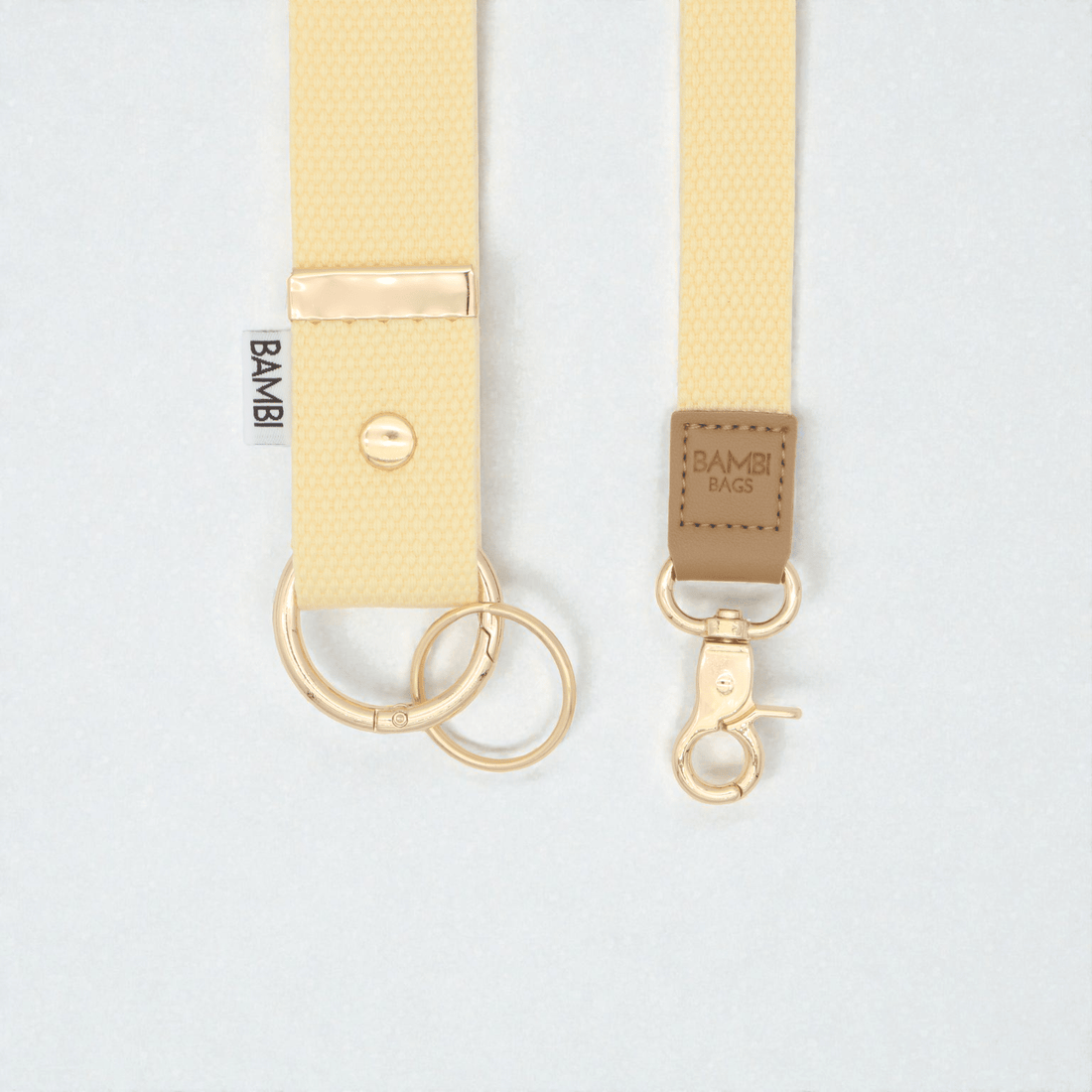 COMING SOON: Bambi Wristlet & Lanyard Butter Yellow - Bambi Bags