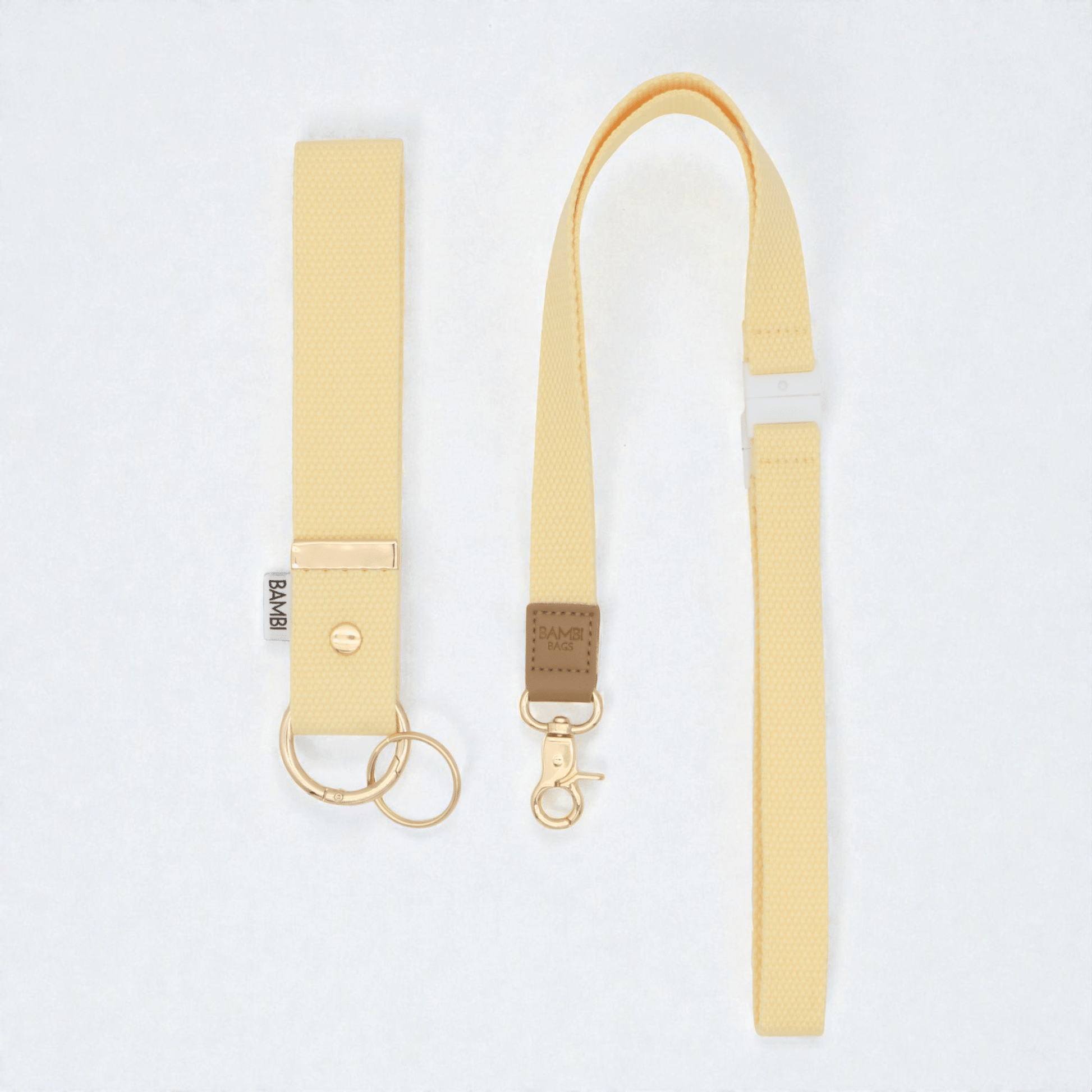 COMING SOON: Bambi Wristlet & Lanyard Butter Yellow - Bambi Bags