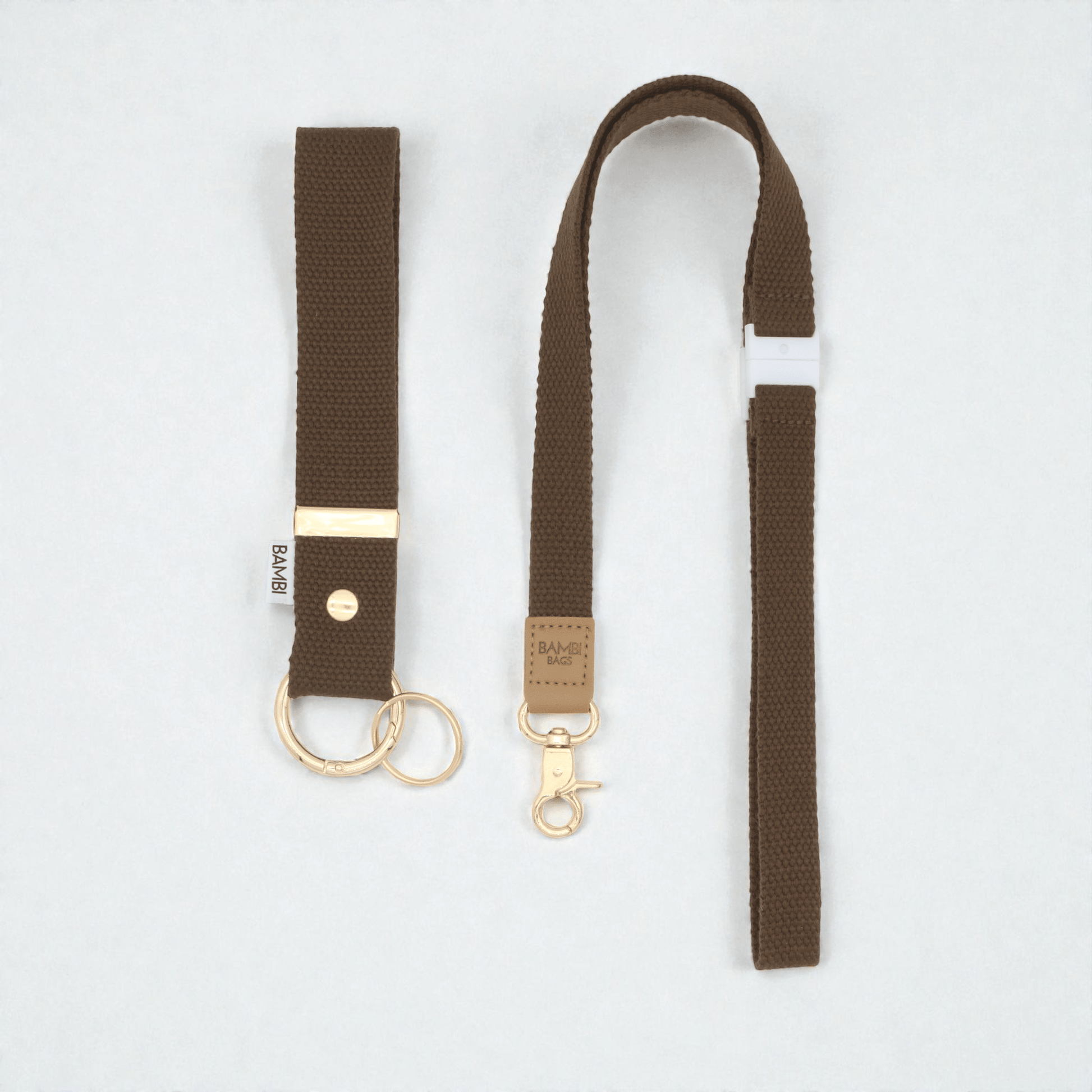 COMING SOON: Bambi Wristlet & Lanyard Coffee Brown - Bambi Bags