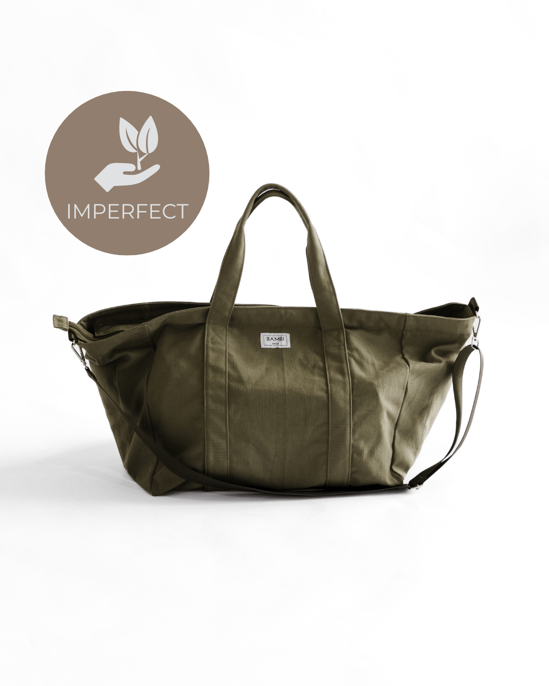 Imperfect Essential Bambi Bag Olive Green with original felt (unlined) insert - Bambi Bags