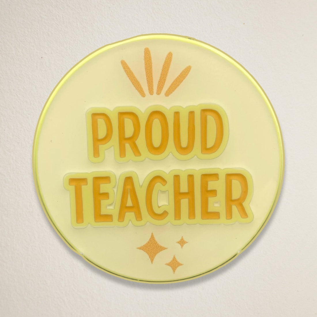 Proud Teacher Bright Pin - Bambi Bags