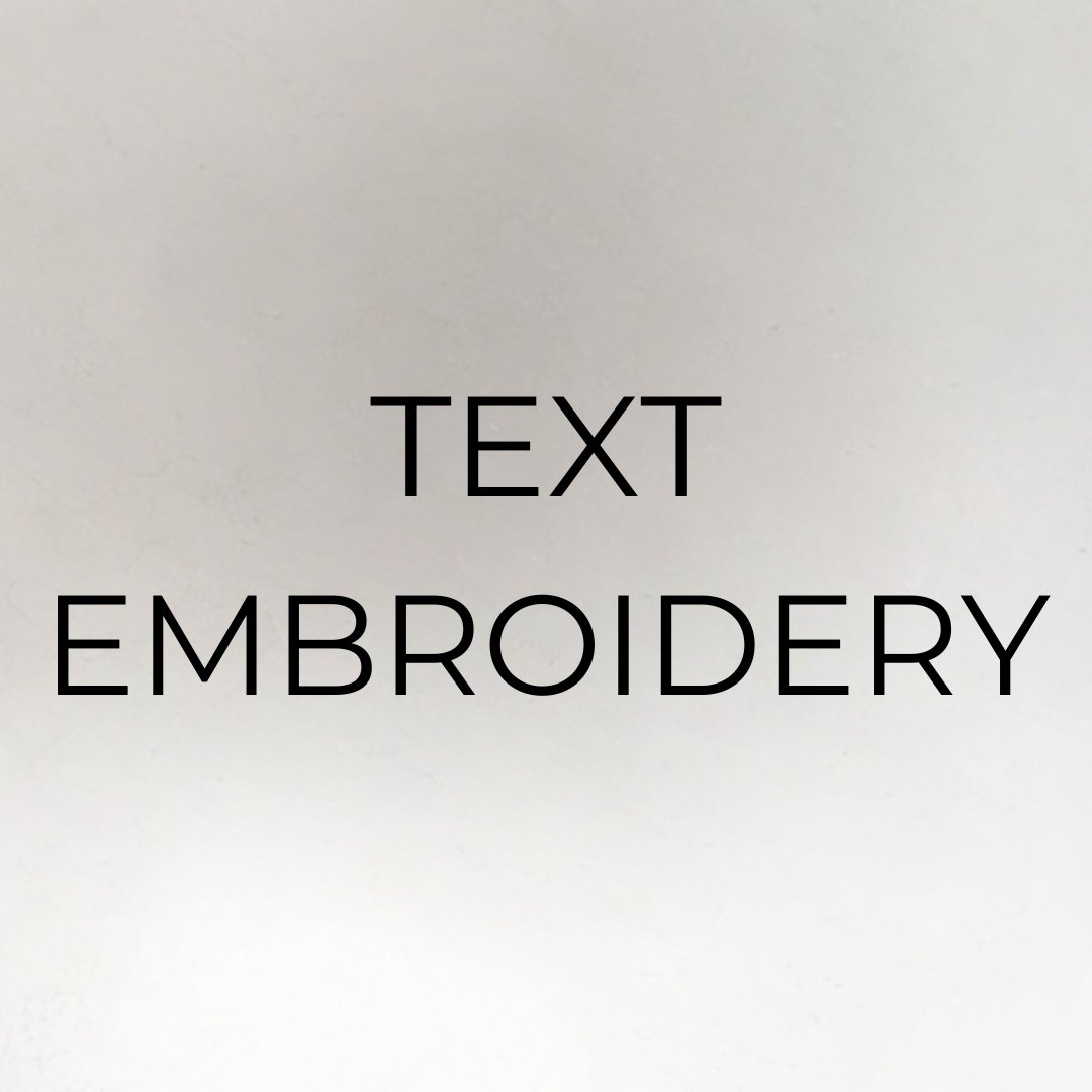 Text Embroidery (+50) - Bambi Bags