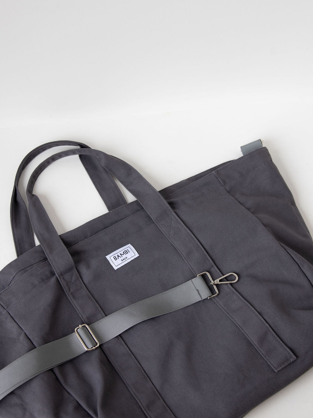 The Bambi Tote Charcoal (no insert) - Bambi Bags