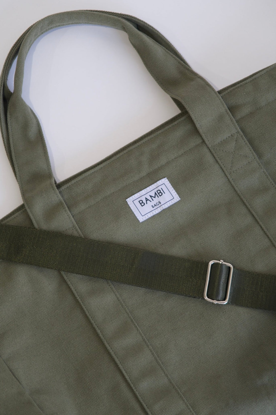 The Bambi Tote Olive Green (no insert) - Bambi Bags