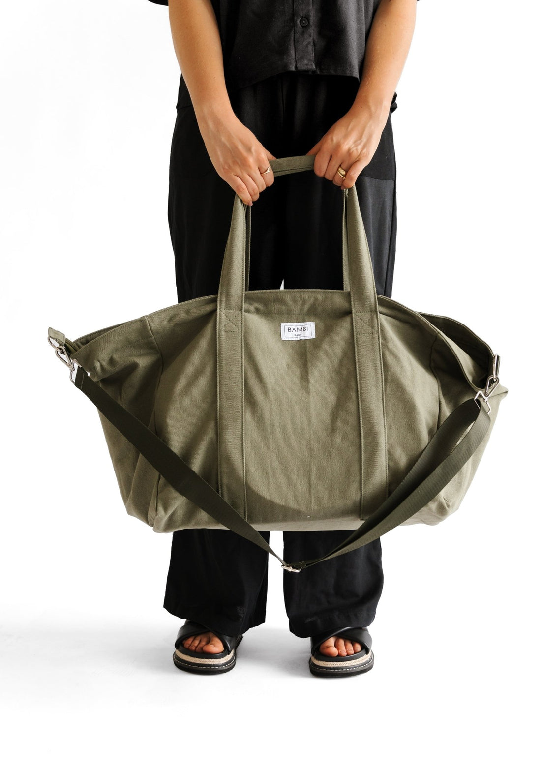 The Essential Bambi Bag Olive Green with lined insert - Bambi Bags