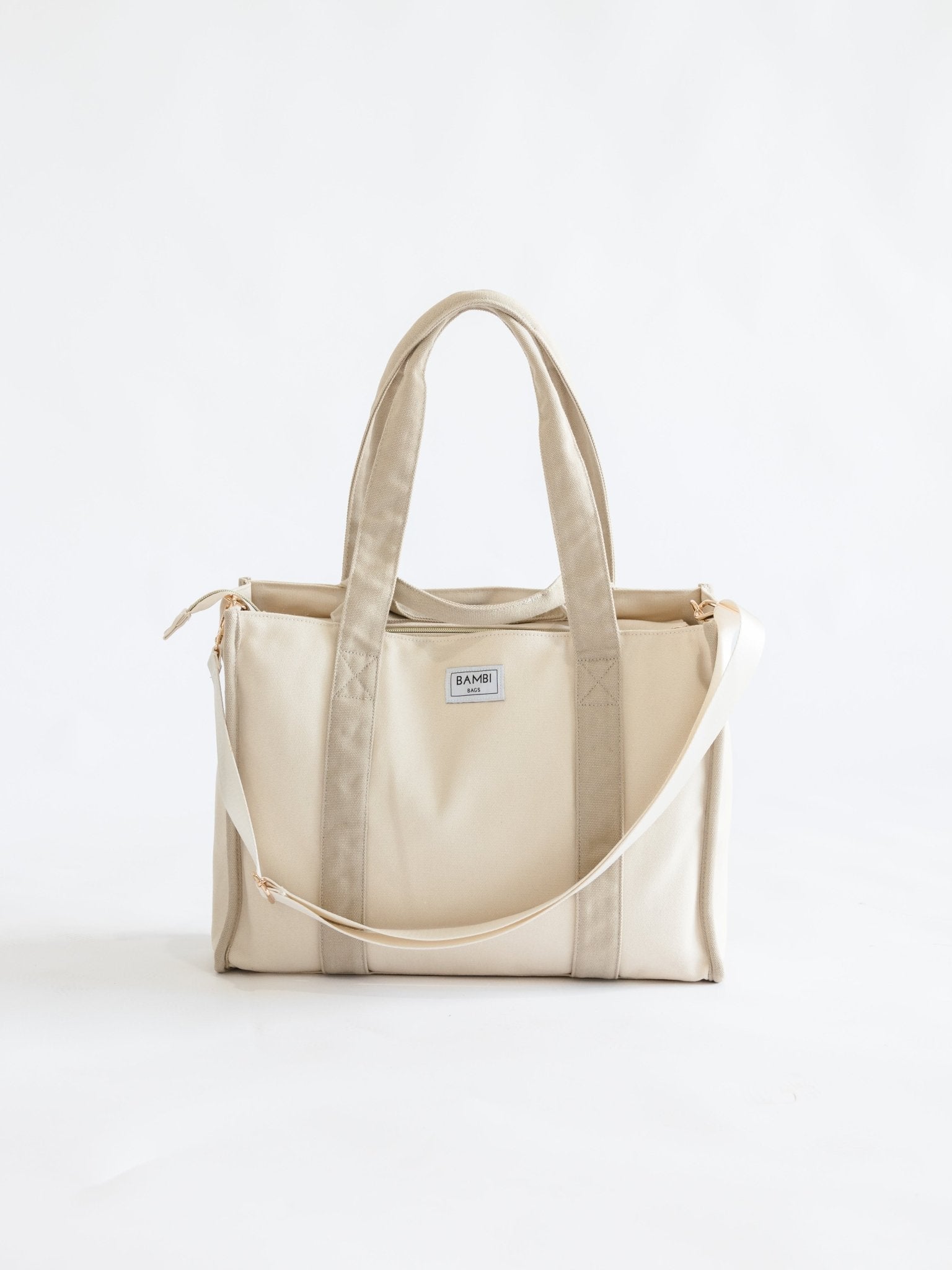 The Everyday Bambi Bag Natural/Taupe with insert - Bambi Bags