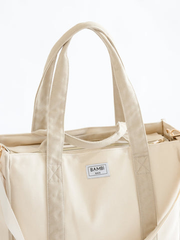 The Everyday Bambi Bag Natural/Taupe with insert - Bambi Bags