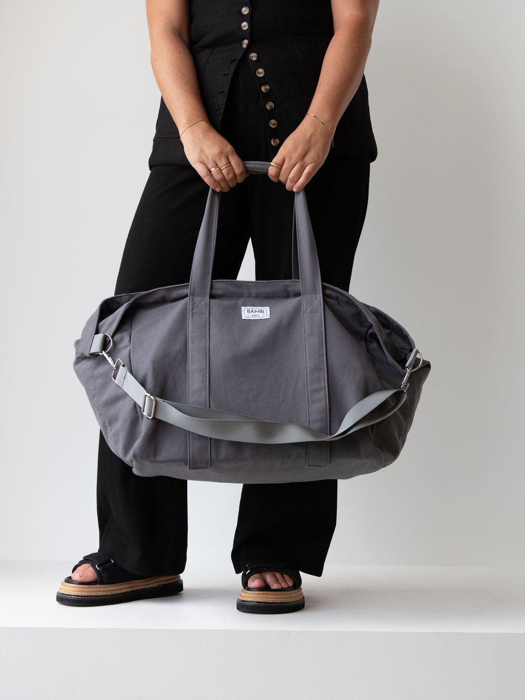 The OT Bundle + 4 Pins (Natural + Charcoal) - Bambi Bags