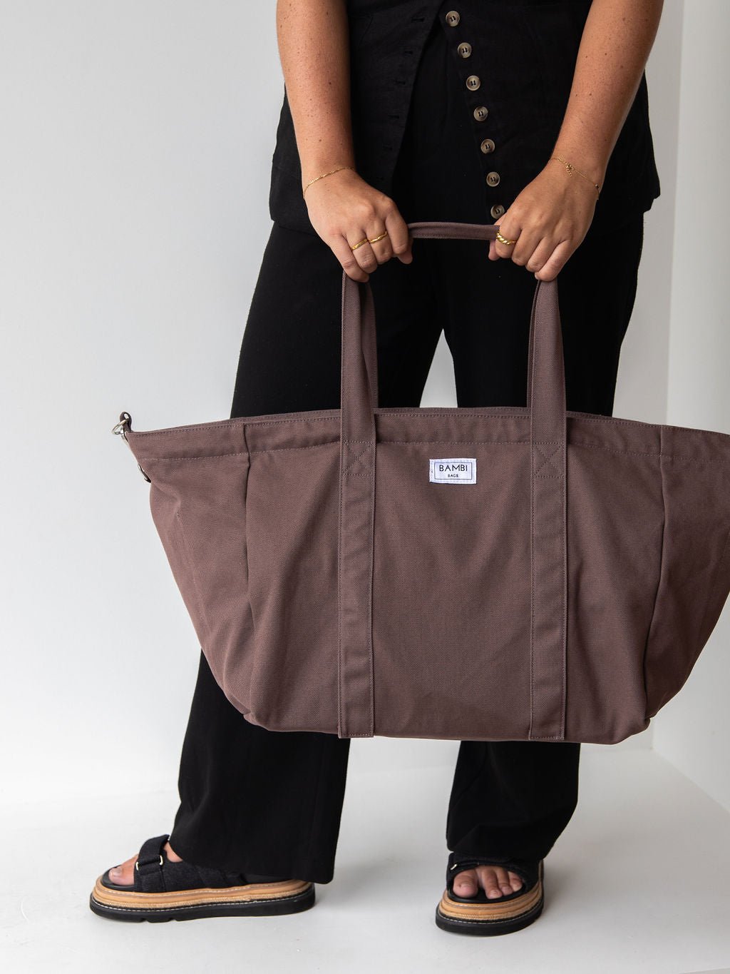 The PT Bundle + 4 Pins (Coffee + Charcoal) - Bambi Bags