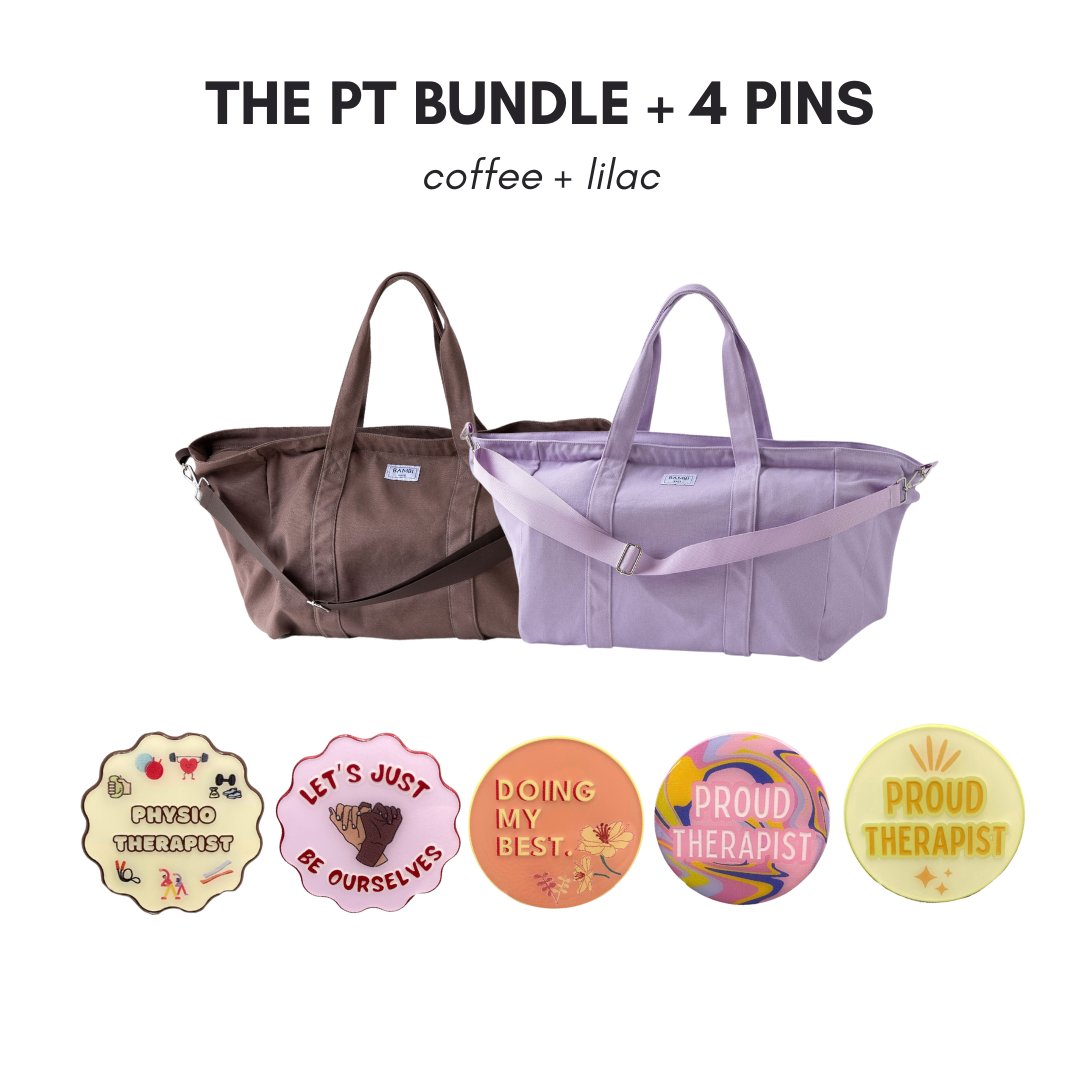 The PT Bundle + 4 Pins (Coffee + Lilac) - Bambi Bags