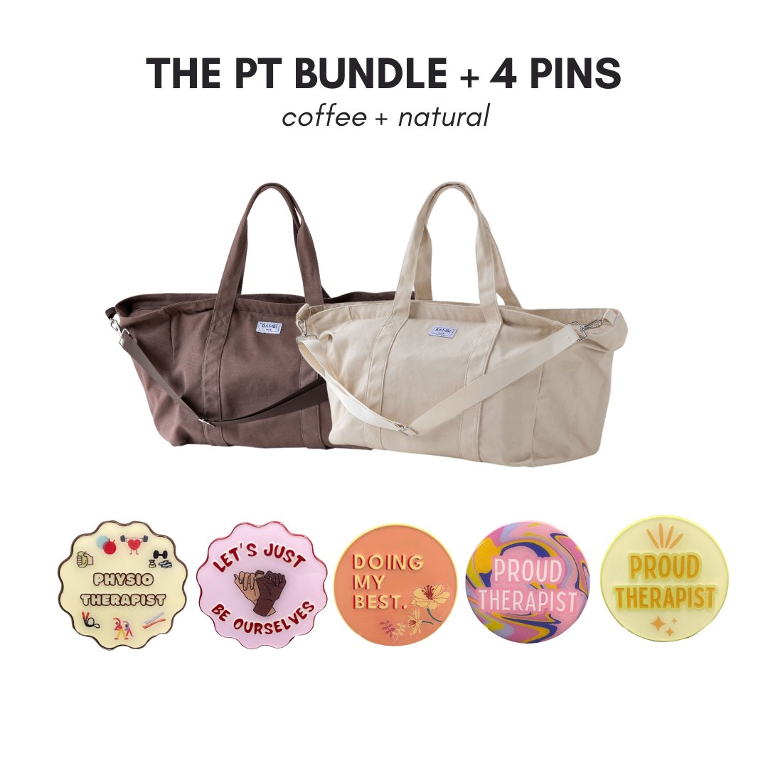 The PT Bundle + 4 Pins (Coffee + Natural) - Bambi Bags