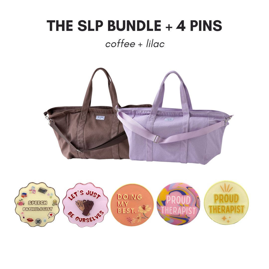 The SLP Bundle + 4 Pins (Lilac + Coffee) - Bambi Bags